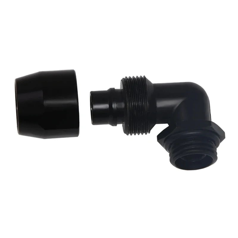 Alphacool HF Tornillo En Manga TPV Metal 90 °   Accesorios negros giratorios de 12,7/7,6 mm para la serie de soluciones empresariales - imagen 4