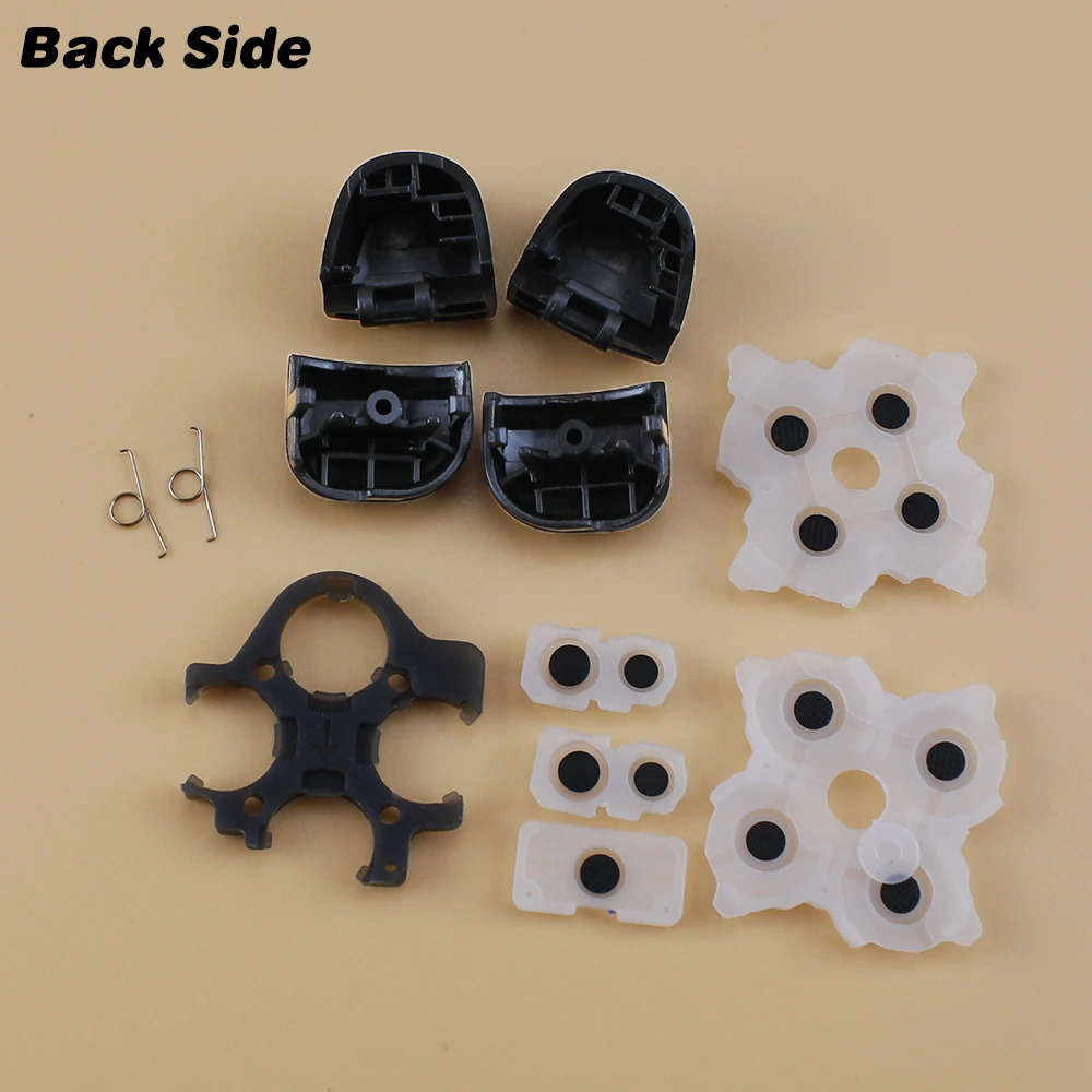 Para controlador PS5 L1 R1 L2 R2 botones de disparo goma de silicona conductora d-pad teclados resortes para PlayStation 5 V2.0 BDM-020 - imagen 2
