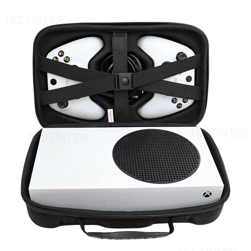 Bolsa de almacenamiento portátil Compatible con consola de juegos Xbox Series S, Estuche de transporte duro EVA a prueba de golpes para accesorios Xbox Series S - imagen 2