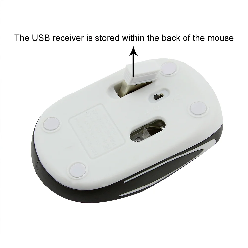 Mini ratón inalámbrico USB barato, pequeño ratón óptico portátil, ergonómico, para juegos de ordenador, portátil, regalo para niños, PC, mano pequeña - imagen 5