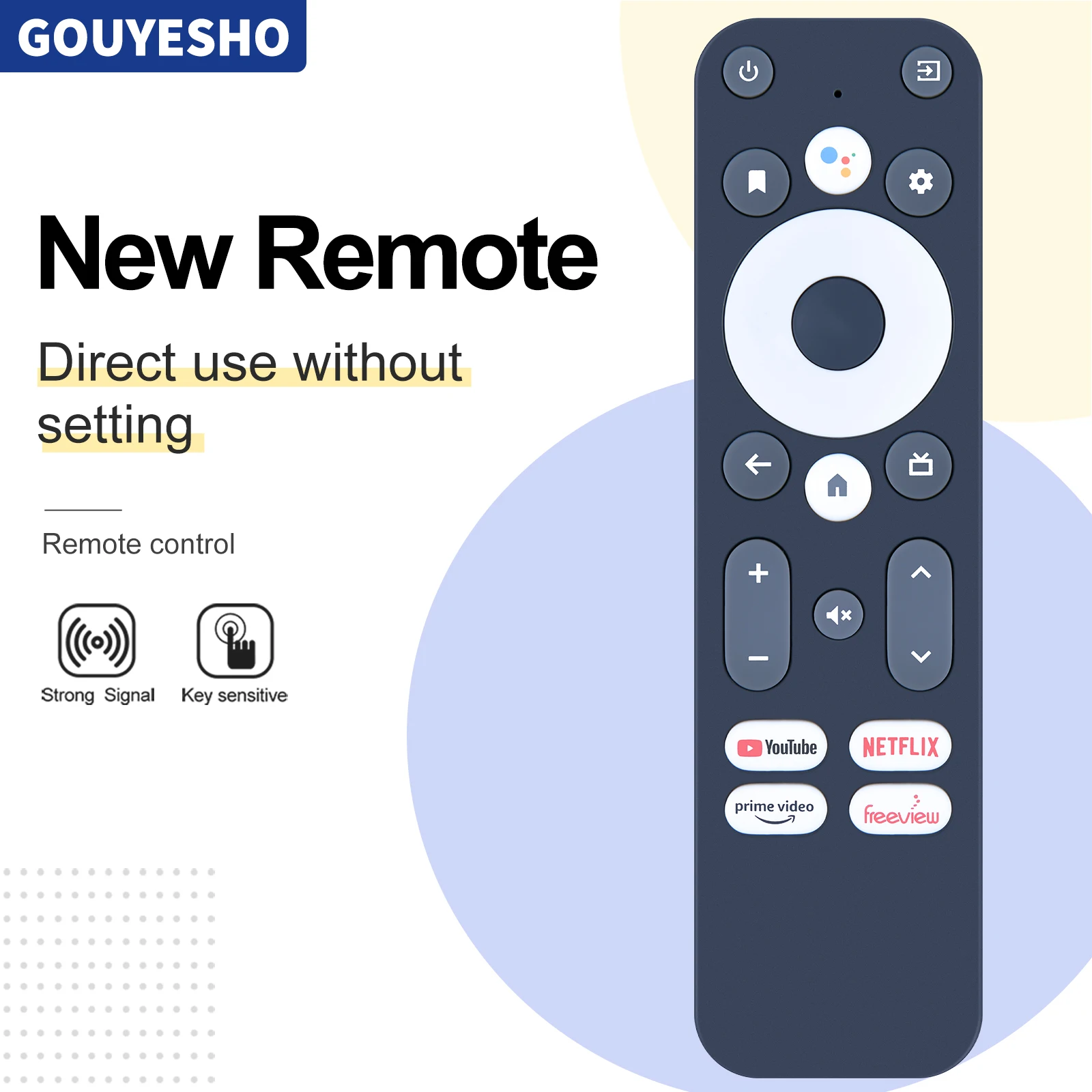 Nuevo Control remoto para SmartVU SV11 Android TV Dongle con asistente de voz de Google