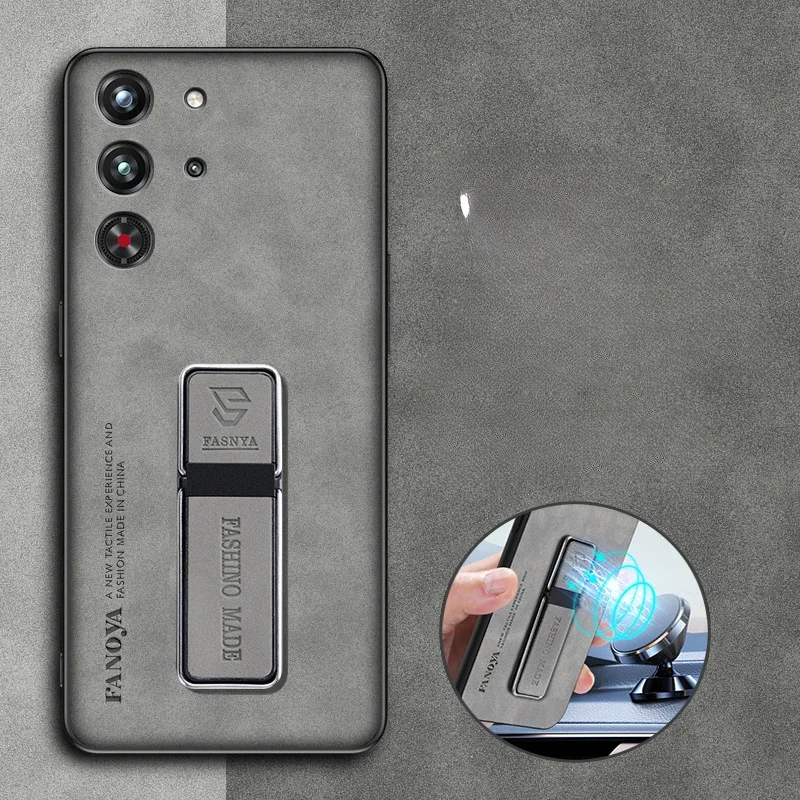 Para ZTE Red Magic 10 Pro 9S Pro Plus Skinsheep Funda de armadura de cuero para RedMagic 10Pro + 9pro soporte magnético funda protectora - imagen 2