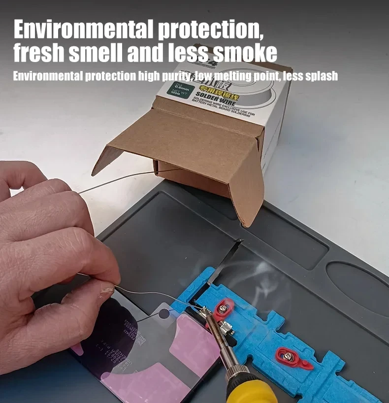 Cable de soldadura de hoja de níquel para reparación de placa base, herramienta de alambre de soldadura, placa pequeña electrónica, RF4, RF-106D, 0,6mm, 100G - imagen 5