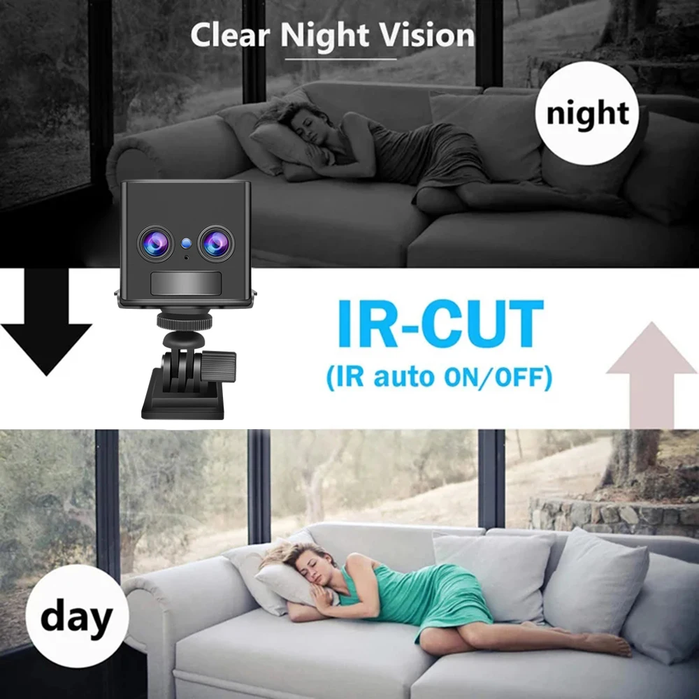 Minicámara de seguridad 4G con tarjeta SIM, cámara de vigilancia de 5MP, Batería grande de 3000mAh, intercomunicador de voz de baja potencia, Zoom 6x, videocámara CCTV - imagen 3