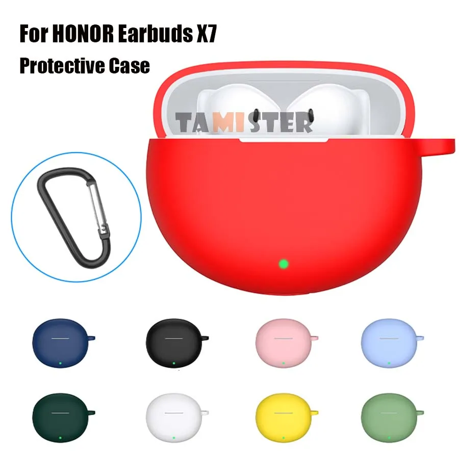 Funda de silicona para auriculares Honor X7, auriculares inalámbricos Bluetooth, funda protectora para auriculares Honor X7, accesorio Protector