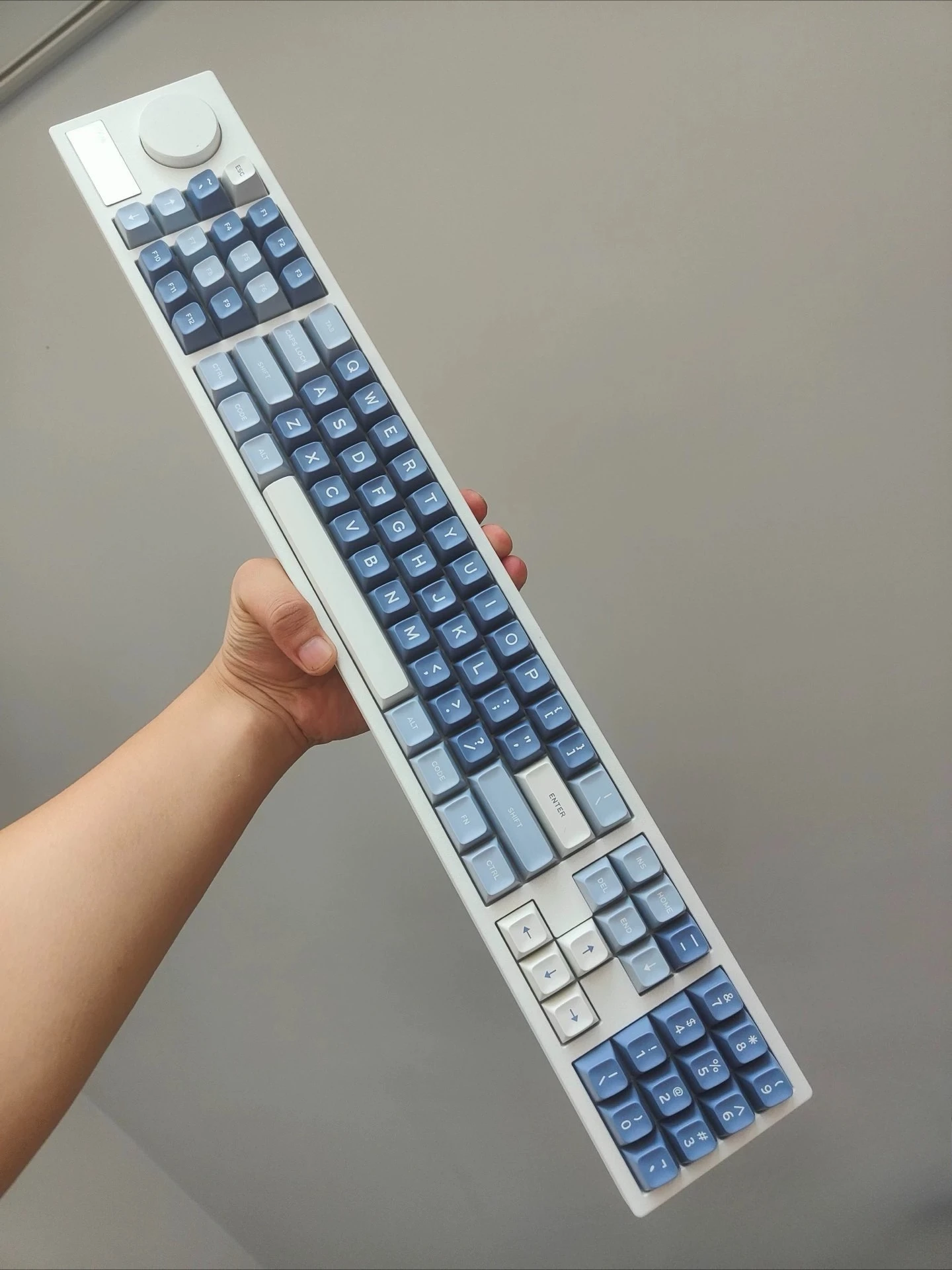 Machete Washboard V2 Kit de teclado mecánico Cusom inalámbrico Bluetooth modo Dual RGB Hot-swapZMK CNC perilla de aluminio teclado DIY - imagen 2
