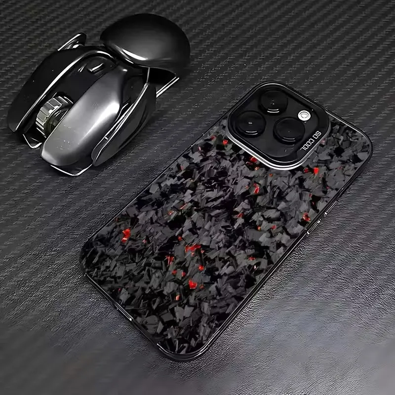Funda de teléfono con patrón geométrico artístico de fibra de carbono para Xiaomi Poco F7, funda dura a prueba de golpes para Poco X7 Pro 5G X6 X5 F5 F6 Pro - imagen 2
