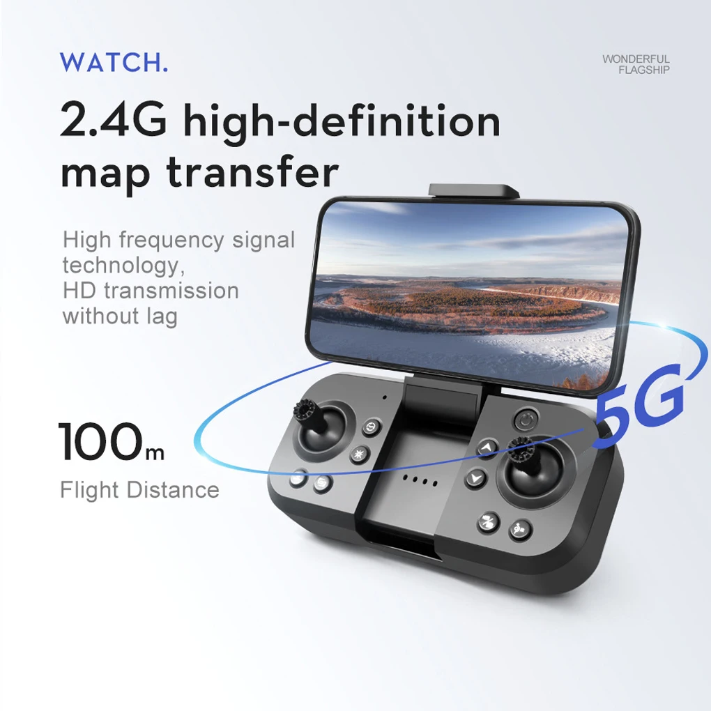 Mini Dron con cámara 4K y 6K, cuadricóptero con Control remoto plegable, cuadricóptero rodante de 360 grados, equipo fotográfico aéreo con detección de gravedad - imagen 4