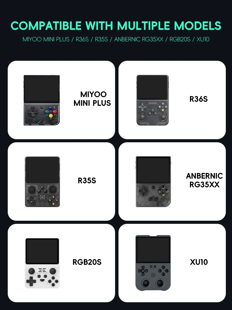 Data Frog-funda para Anbernic RG35XX Plus Miyoo Mini Plus R36S R35S RGB20S XU10, funda EVA, bolsa portátil, accesorios para juegos - imagen 5