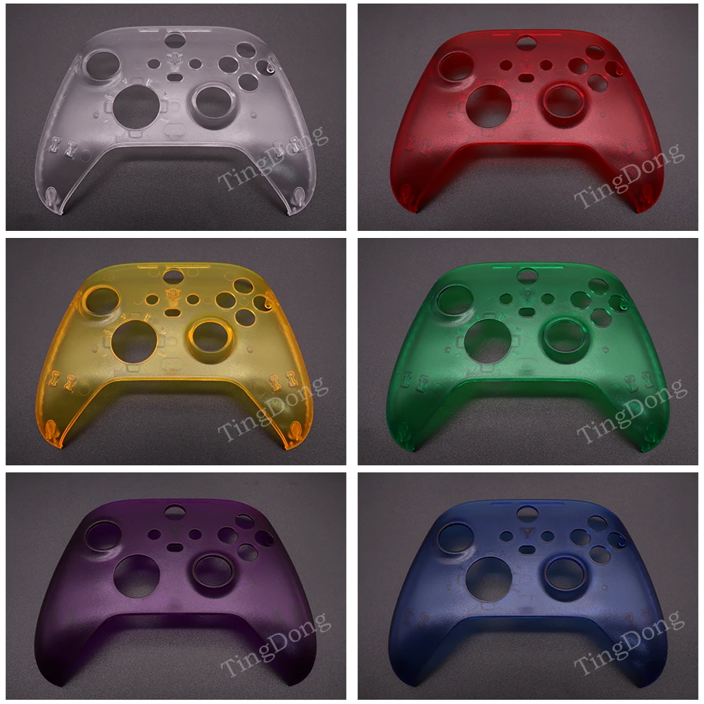 Funda frontal transparente de repuesto para Xbox Series X S, carcasa superior transparente, placa frontal para controlador xbox s x, 1 unidad