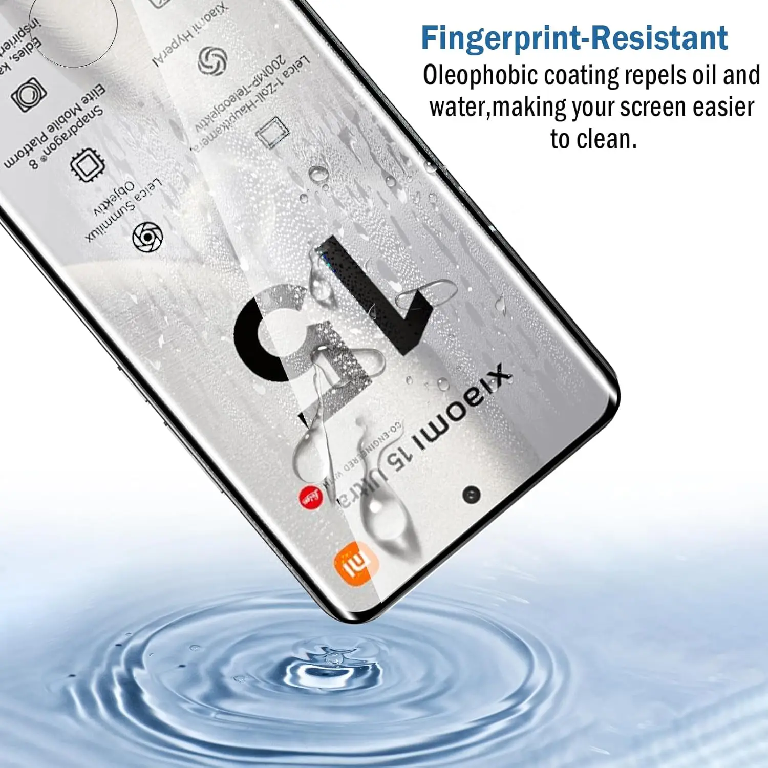 Vidrio templado curvo 3D para Xiaomi 15 Ultra Protector de pantalla de vidrio película protectora de lente de cámara de teléfono para Xiaomi Mi 15 Ultra - imagen 4