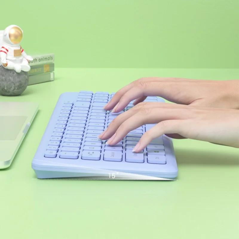 Nuevo juego de teclado y ratón inalámbrico de 2,4g, portátil, oficina, escritura silenciosa, ahorro de energía, accesorios de oficinas impermeables y a prueba de polvo - imagen 2