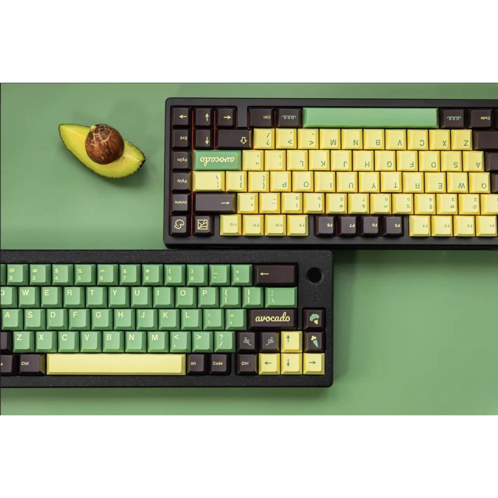 JTK-teclas con tema de aguacate, perfil de cereza, tapa de tecla de dos colores para teclado mecánico, punto personalizado, accesorio artesanal para juegos - imagen 2