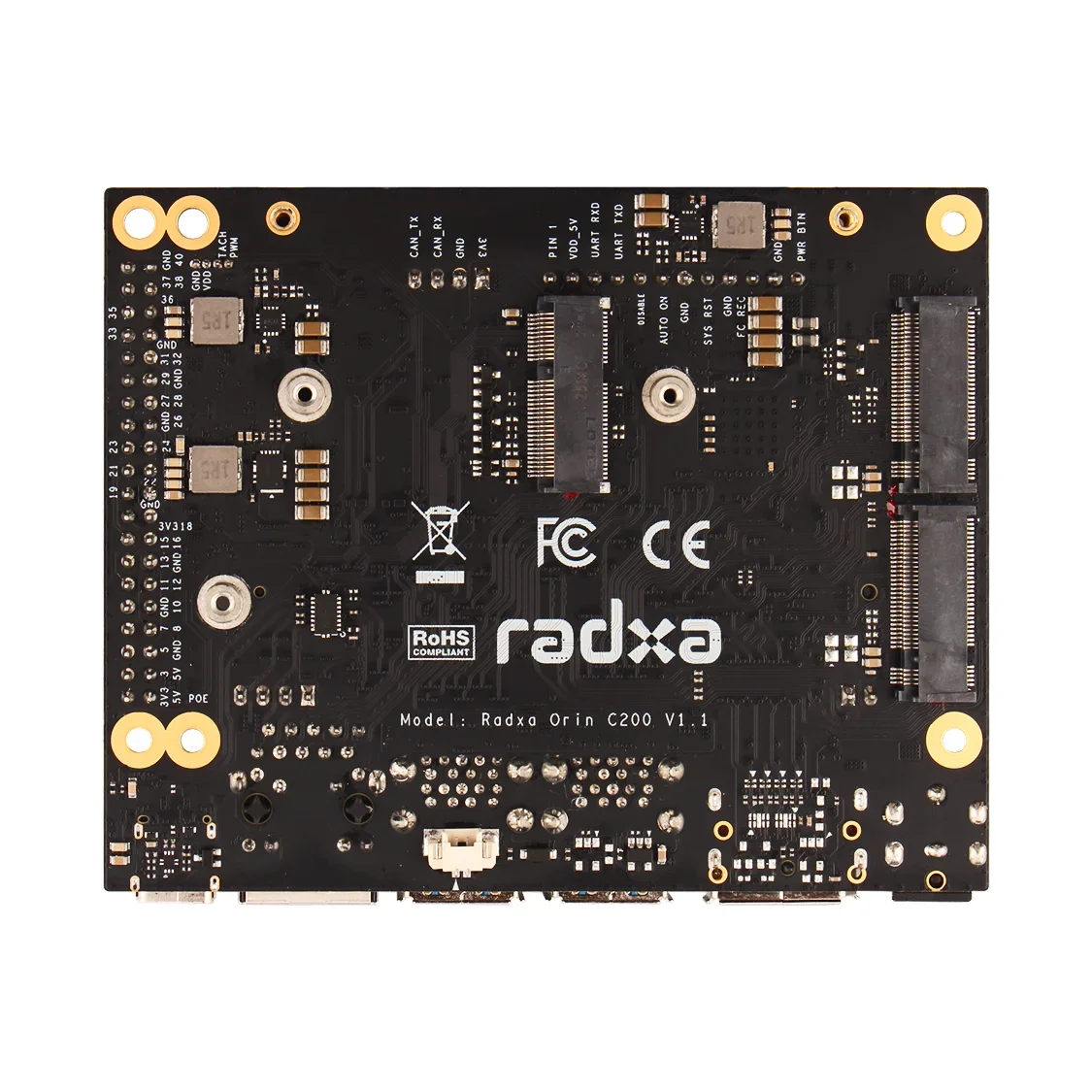Radxa C200 Orin Developer Kit/Jetson Orin NX 8GB /Super Mode 117 TOPS / Edge AI Nuevo - imagen 4