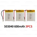 503040-600mAh  3PCS