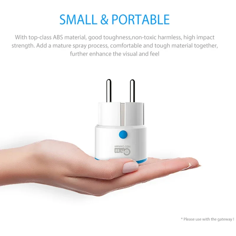 NEO Coolcam Z-WAVE PLUS enchufe de alimentación inteligente UE alarma de automatización del hogar sistema de hogar inteligente Z Wave 868,4 MHz enchufe de frecuencia de vídeo - imagen 4