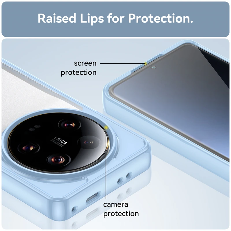 Para Xiaomi 13 Ultra funda de lujo de silicona transparente carcasa de parachoques a prueba de golpes para Xiaomi 13 Ultra 13 Pro 12 Lite funda Mi 13 Ultra - imagen 3