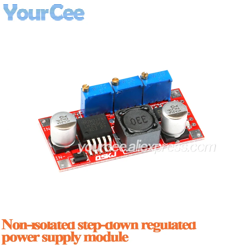 LM2596 LM2596S DC-DC reductor CC CV módulo de potencia controlador LED cargador de batería ADJ LM2596S voltaje de corriente constante LM2587 - imagen 5