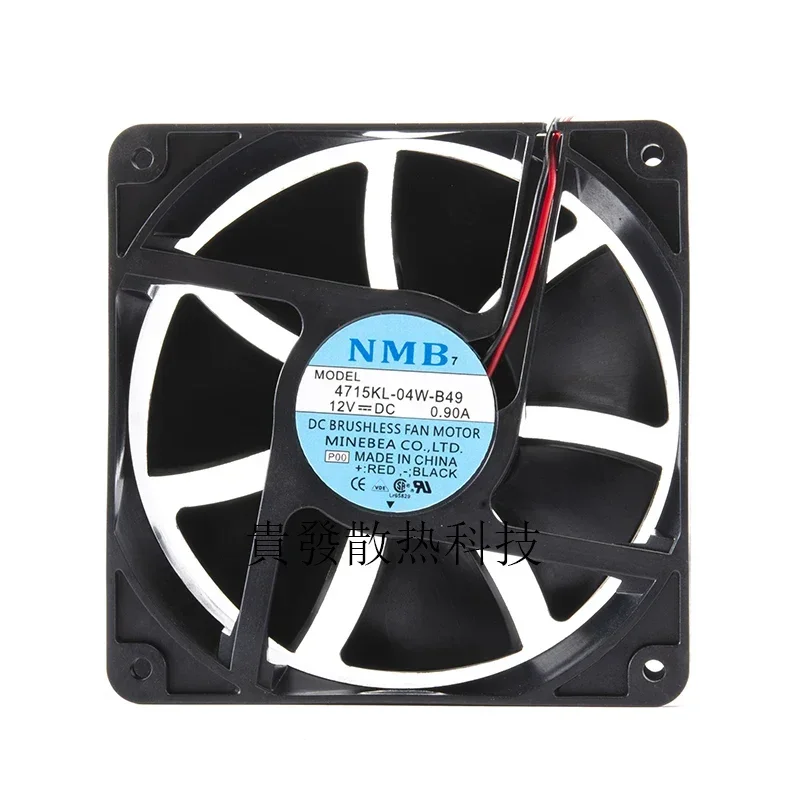 4715KL-04W-B49 original NMB 12038 DC12V 0.90a 12CM 120MM 120*120*38MM ventilador axial de doble bola