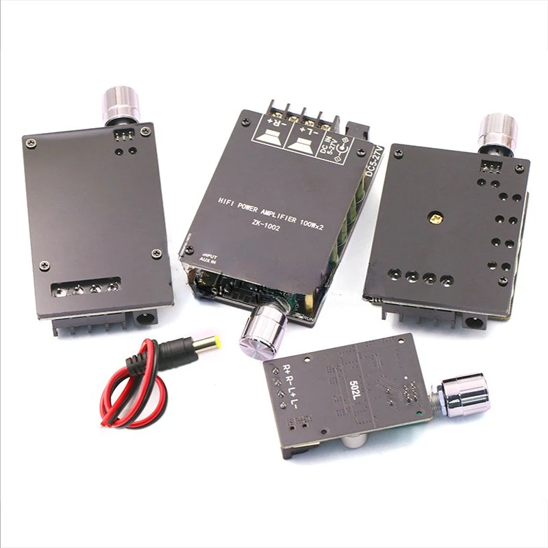 Placa amplificadora de potencia digital 2x50W 2x100WD TPA3116, módulo inalámbrico de música estéreo de doble canal para el hogar, amplificador de Audio con control de volumen - imagen 4