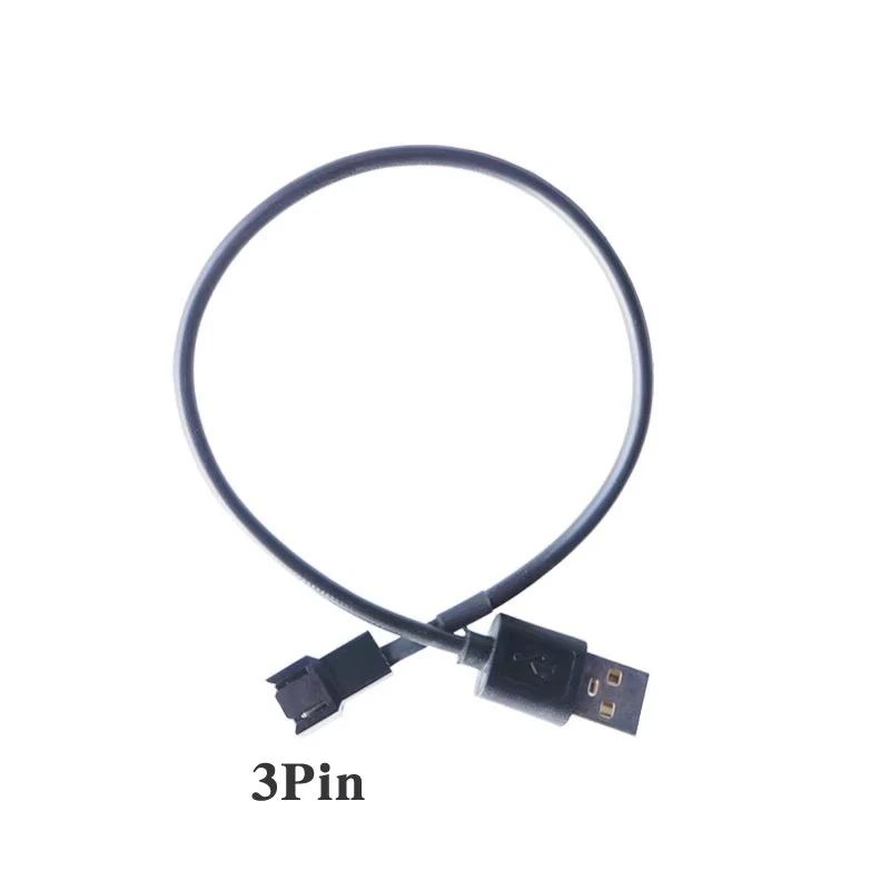 Cable Adaptador de Ventilador de Computadora de 5V, Interfaz USB a Interfaz de 3 Pines, Cable de Alimentación para Ventilador de Chasis, Cable para Ventilador de CPU - imagen 2