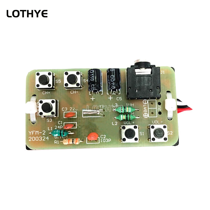 Kit de montaje de Radio DIY, piezas de Radio simples estéreo FM, 2,7-3,3 V, Kit electrónico DIY, Kit de insignia de enseñanza 76--108MHz - imagen 5