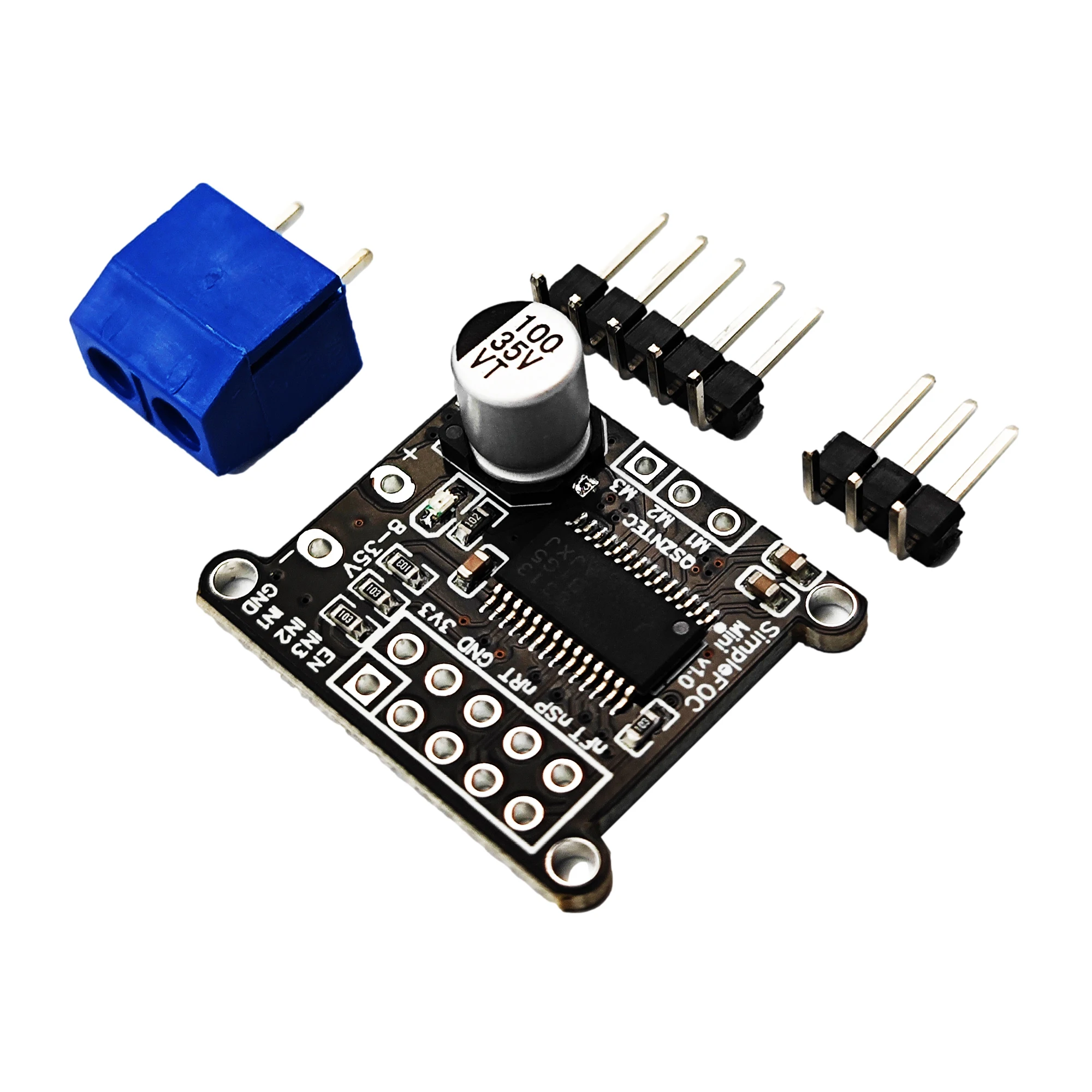 Módulo SimpleFOC Mini DRV8313, placa controladora de Motor sin escobillas CC, controlador de Control FOC, Control SVPWM DC 8-30V - imagen 5
