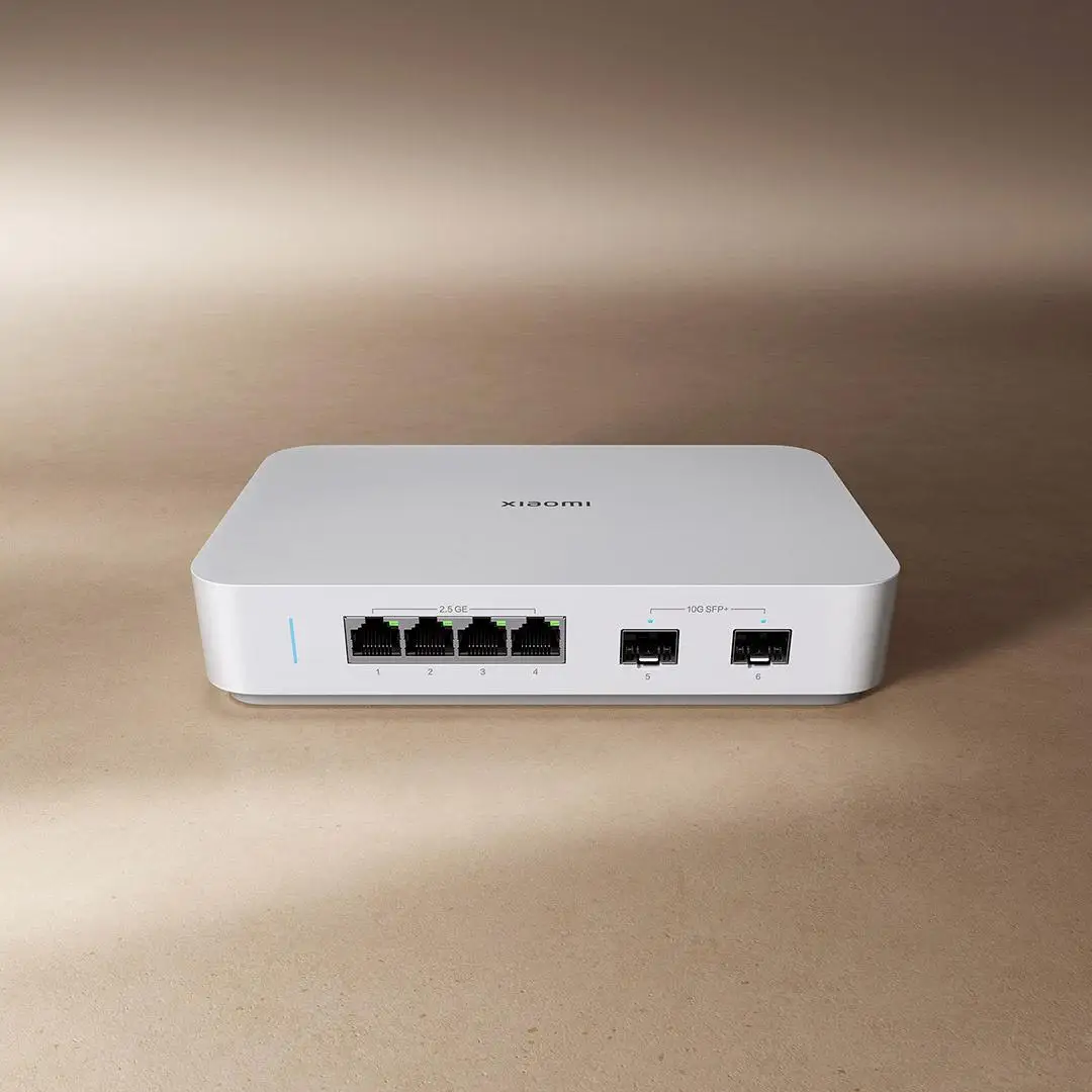 Xiaomi-conmutador Ethernet Mi 10 Gigabit de 10000Mbps, conmutador de red VLAN, divisor Ethernet, enrutador Lan, 4 puertos 2,5G, RJ45 Hub - imagen 4