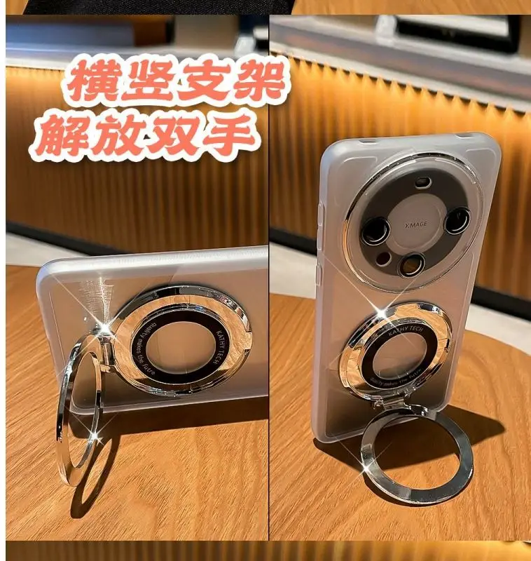 Funda trasera protectora para OPPO Realme GT 5 Pro, carcasa transparente de TPU suave con anillo, magnética, para OPPO Realme GT5 5Pro - imagen 2