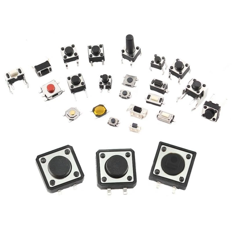F3KE 25Tipes Push Botton Switch Micro Momentario Táctil surtido 125pcs - imagen 3