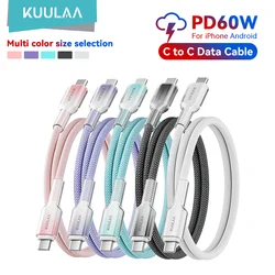 KUULAA Cable USB-C a USB-C 60W Carga Rápida iPhone Samsung