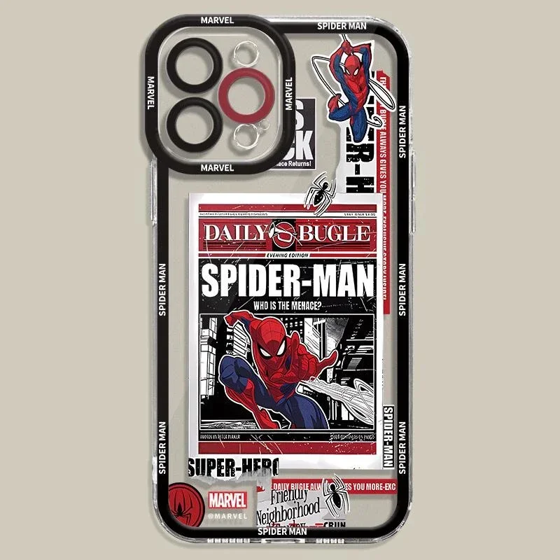 Funda de teléfono Marvel Spider Man para Motorola Moto Edge 40 Pro G53 G30 G32 G73 G72 G71 G22 G52 G60 G60S G9 Play Funda suave - imagen 5