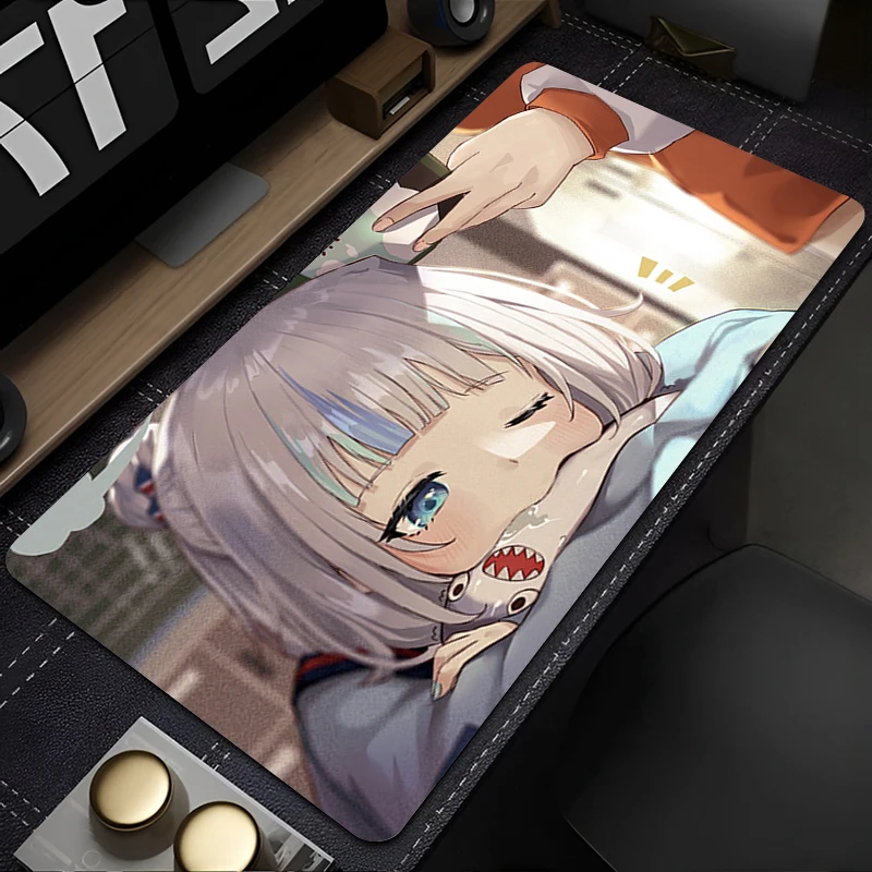 Alfombrilla de ratón de Anime h-hololive Gawr Gura, alfombrilla para teclado de jugador, alfombrilla para ratón de escritorio, Tapis de goma, Souris Gaming, Notbook, alfombrilla para ratón de PC - imagen 3