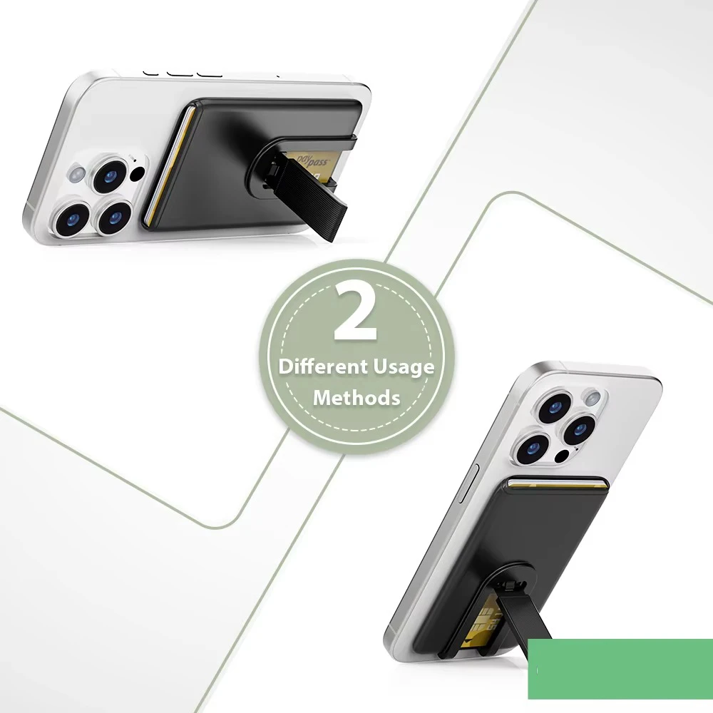 Tarjetero adhesivo para tarjetas de teléfono, billetera adhesiva para identificación/tarjetero de crédito, funda trasera, tarjetero, bolsillo para iPhone, Samsung Galaxy - imagen 5