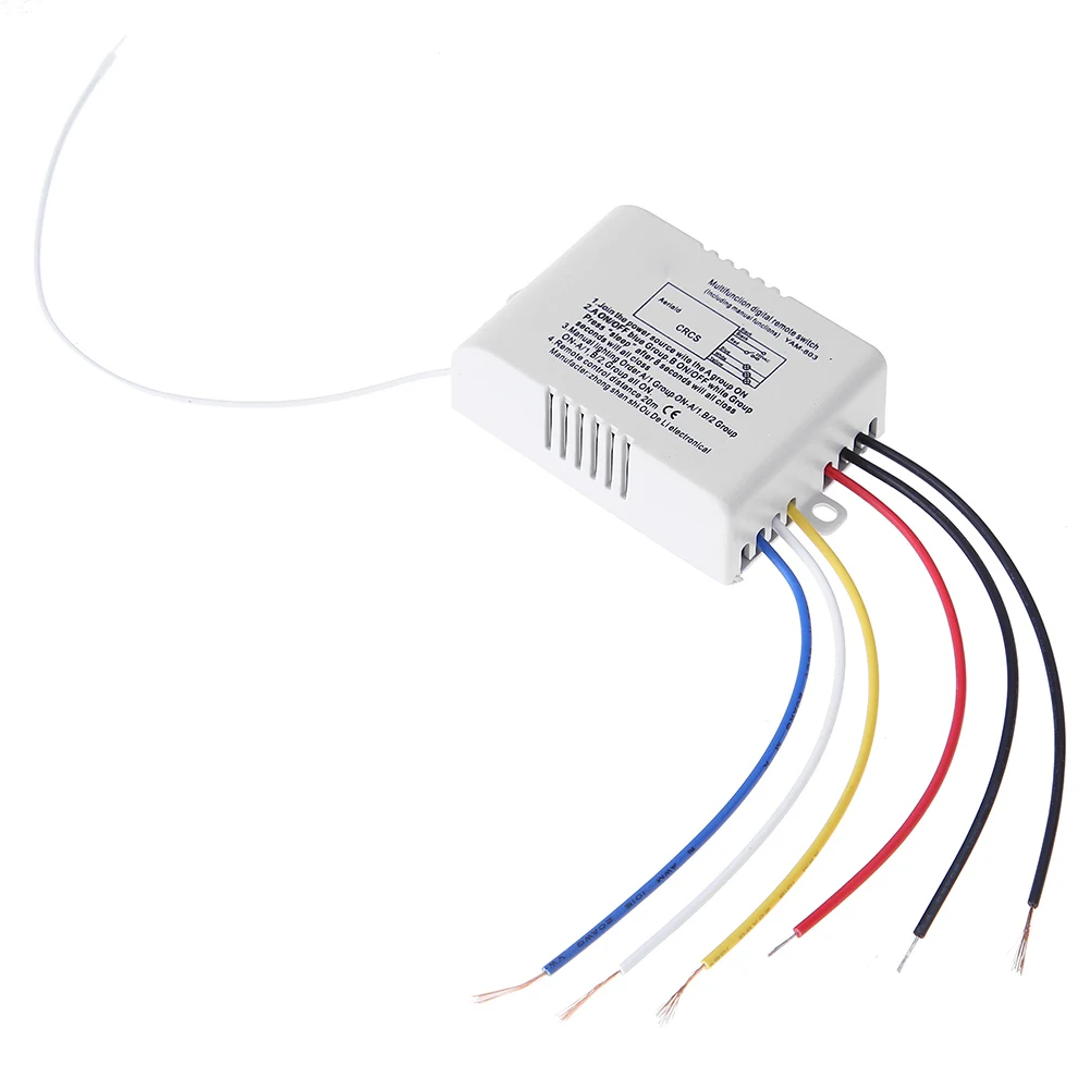 Interruptor de control remoto inalámbrico de 3 vías ON/OFF 220V interruptor de Control remoto Digital interruptor de control remoto Digital de 3 vías para luz - imagen 4