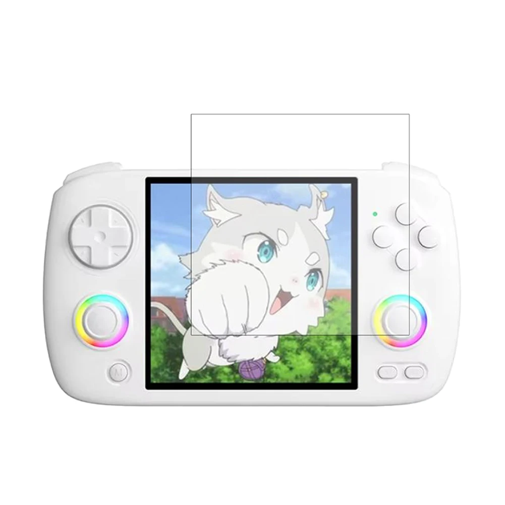 Película protectora de pantalla de vidrio templado HD 9H, película templada de alta sensibilidad al tacto para accesorios de juego Anbernic RG CubeXX