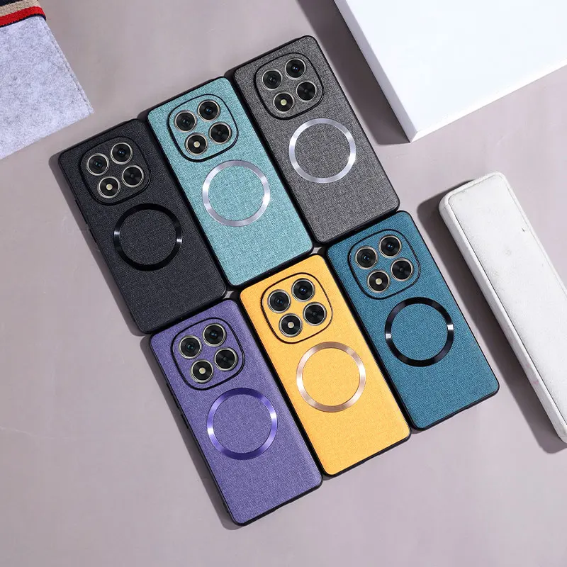 Para Xiaomi POCO X7 funda de lujo PU magnética de carga inalámbrica funda protectora trasera para Xiaomi POCO X7 5G X 7 carcasa de teléfono - imagen 2