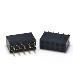 Pin Hembra PCB 2x5 10 Pines 2.54mm – Conector Doble Fila