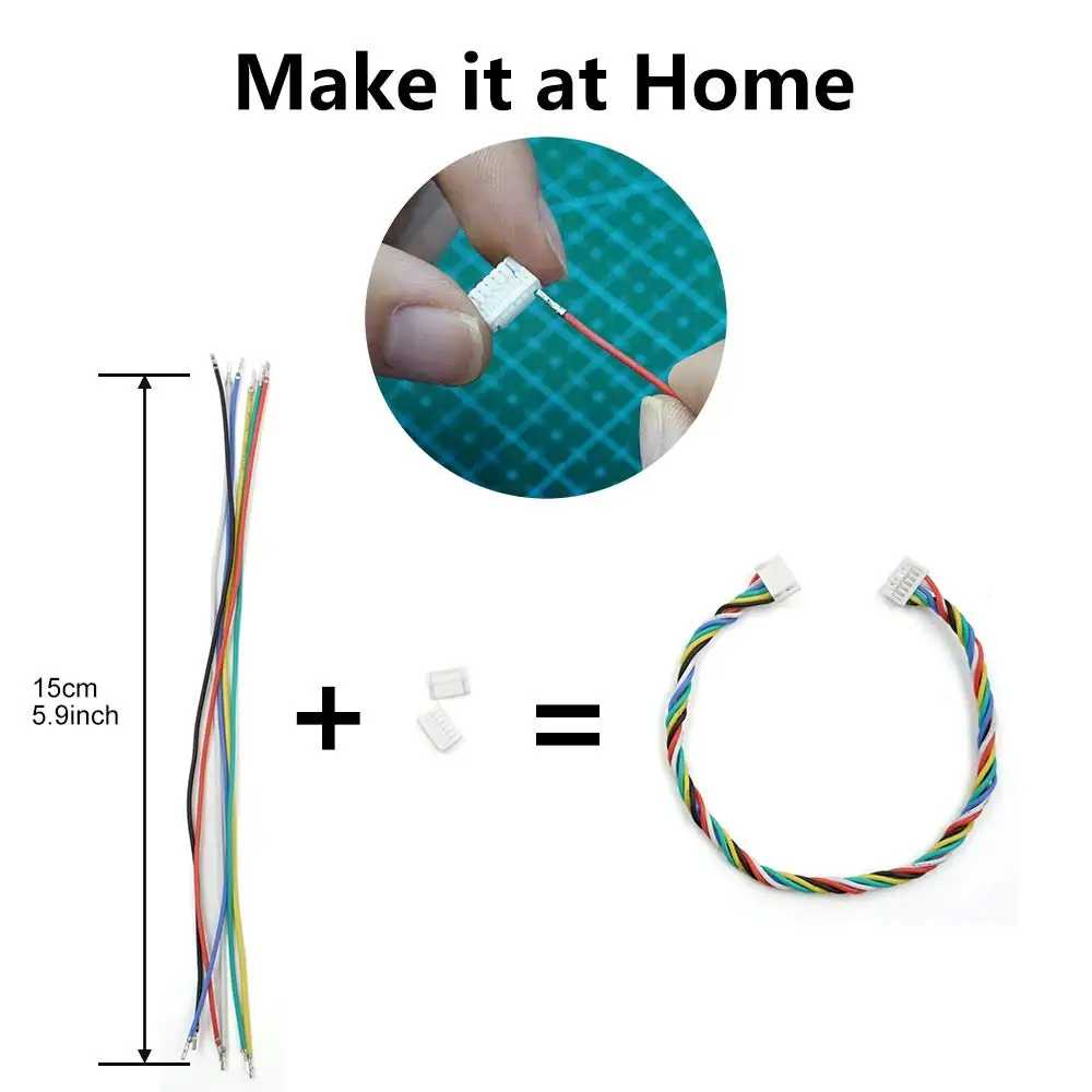 Kit de enchufes de conector XH de 2,54mm con Cable preprensado, carcasa de 2/3/4/5/6/7 Pines, adaptador JST macho y hembra Compatible - imagen 5