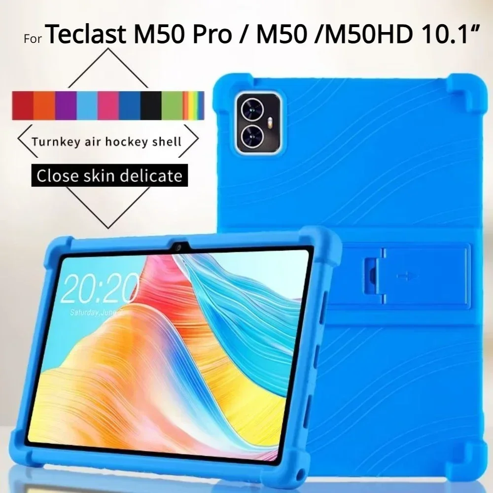 Fundas blandas para tableta Teclast M50 Pro, carcasa protectora con soporte de silicona a prueba de golpes para Teclast M50 M50S M50HD de 101 pulgadas - imagen 2