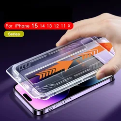 Protector de Pantalla Vidrio Templado iPhone 16/15 Pro Max/14 Plus
