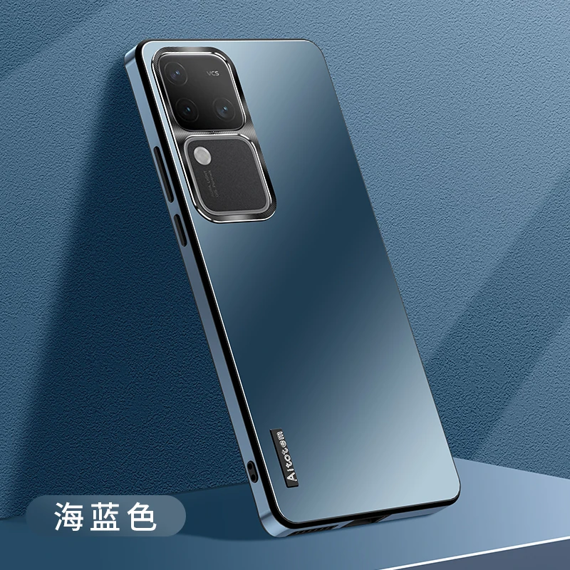 Funda de teléfono de lujo para VIVO V30 Pro, cubierta trasera protectora de cámara de Metal, a prueba de golpes