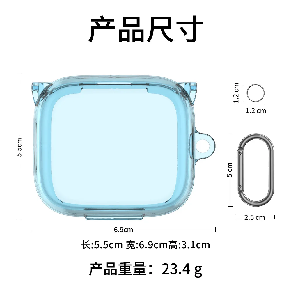 Funda transparente para auriculares Anker Soundcore P30i, funda de lujo a prueba de golpes para oundcore P30i, carcasa protectora de TPU con llavero - imagen 5