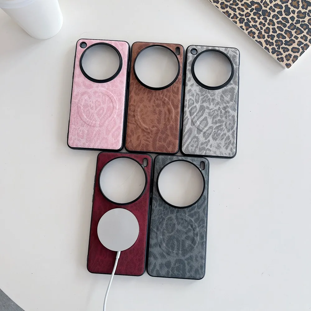 Para VIVO X200 Pro funda suave de piel sintética carga inalámbrica magnética funda protectora trasera para VIVO X200 Pro Mini carcasa de teléfono