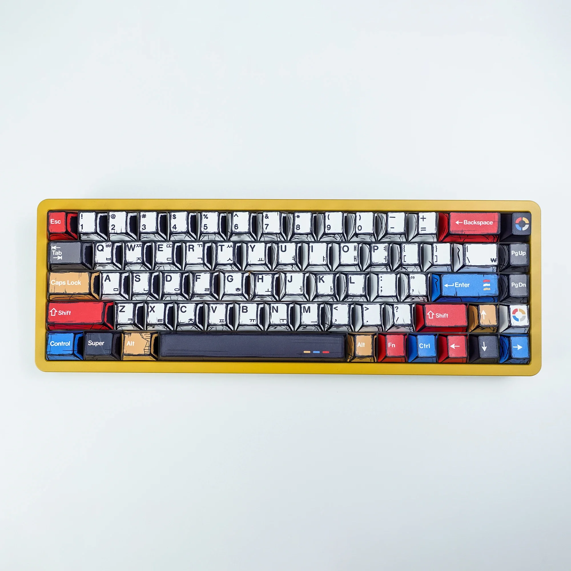 KBDiy-teclas PBT Magan para teclado mecánico, juego de teclas coreanas, perfil de cereza, tapas personalizadas de 147 teclas, barra espaciadora ISO 7U DIY para MX aula F87 F108 F99 Pro ACE60 ACE68 RAINY75 AK74 gx87 cru - imagen 5