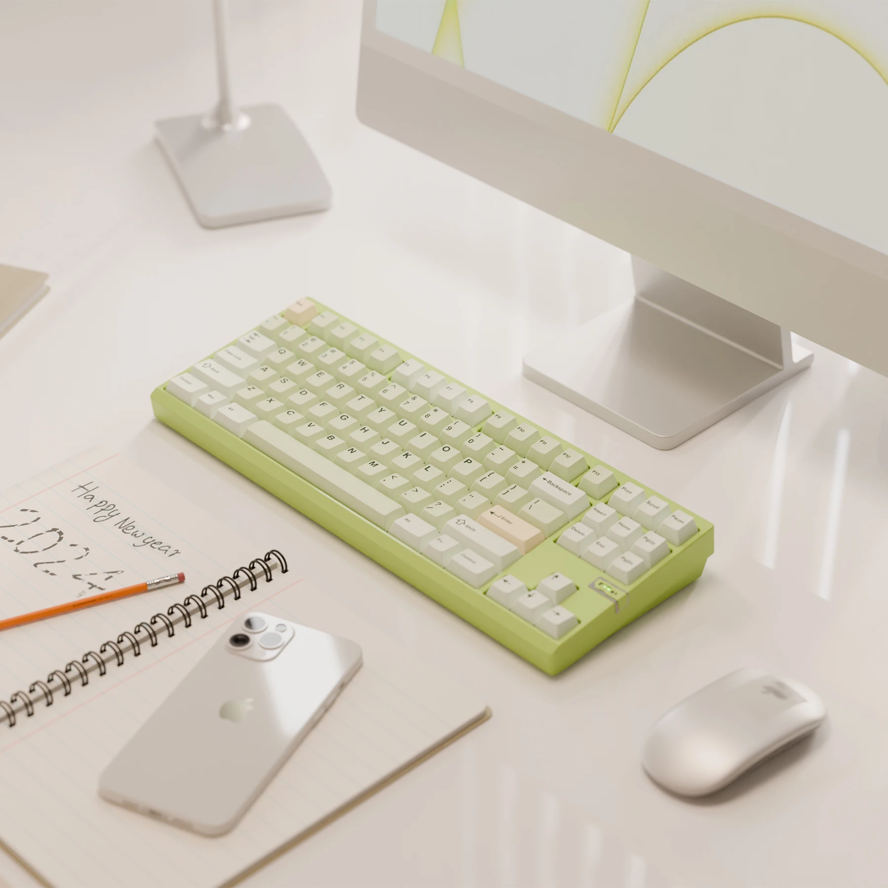 Teclado Chilkey ND TKL con diseño 80% de aluminio CNC, teclado mecánico inalámbrico sin llave para juegos para Mac, Windows - imagen 3