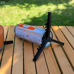 Soporte Trípode Plegable Bombona Gas Camping Exterior Antivuelco