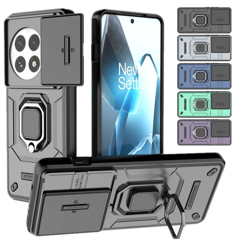 Armadura Funda a prueba de golpes para OnePlus 13 5G One Plus 13R cubierta protectora anillo soporte magnético Coque Fundas Capa