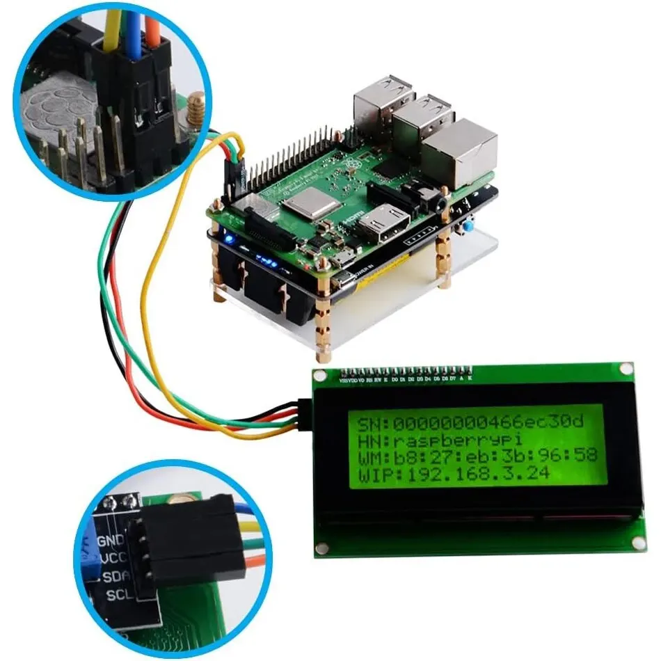 LCD2004 2004 LCD Module Blue/Green/White Screen 20X4 Character LCD Display IIC I2C Serial Interface Adapter Module for Arduino - imagen 5