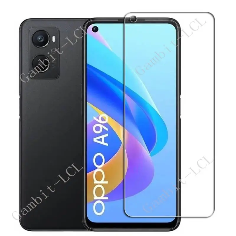 Cubierta protectora de vidrio templado para OPPO A96, película protectora de pantalla de 6,59 pulgadas, 2 piezas, 4G, A 96, CPH2333 - imagen 2